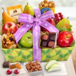 Happy Mothers Day Orchard Delight Fruit and Gourmet Basket